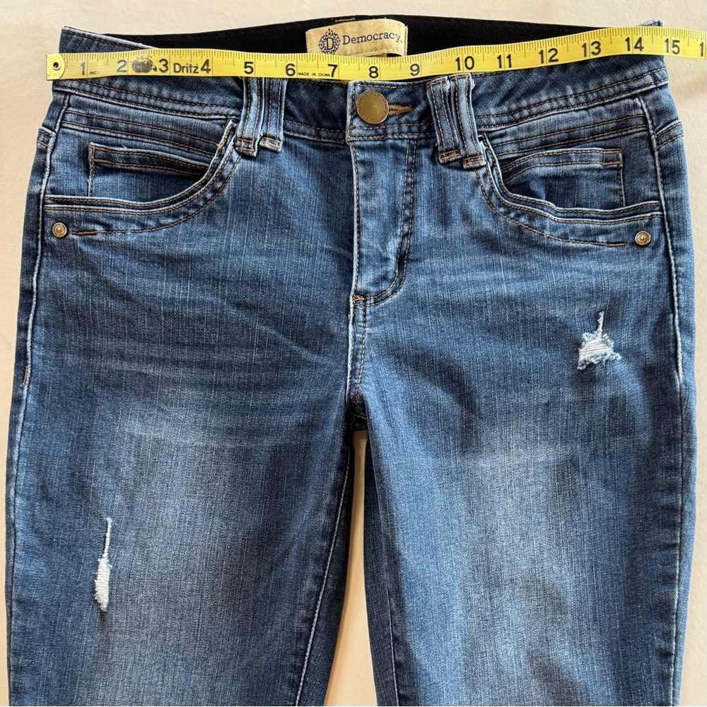Democracy Tummy Control Distressed Frayed Ankle Skimmer (4) - Picture 5 of 15